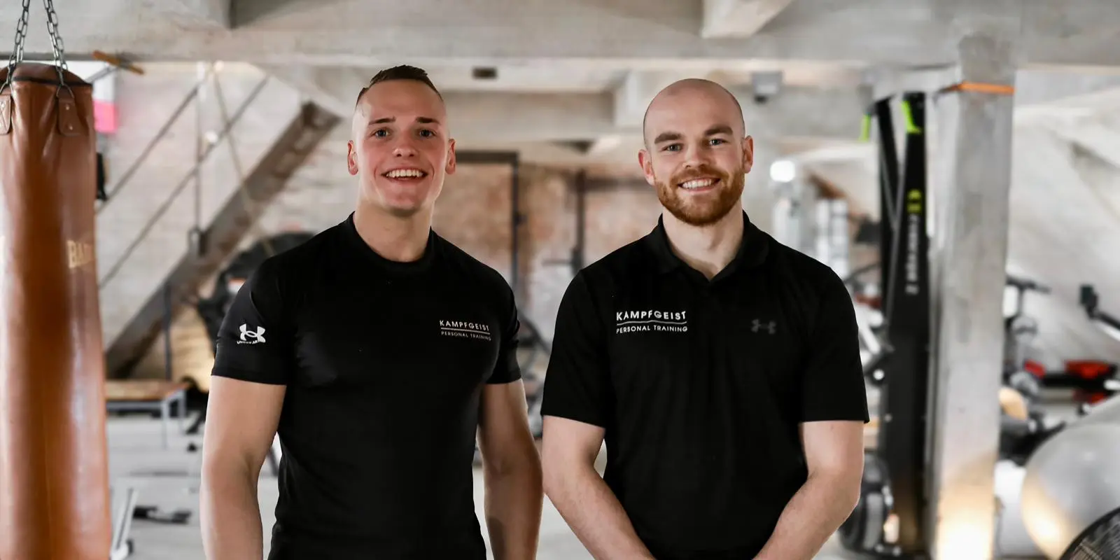 Cedrik und Lukas Heynemeier, das Team von Kampfgeist, im Studio